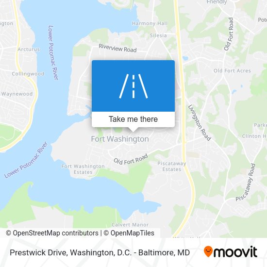 Prestwick Drive map