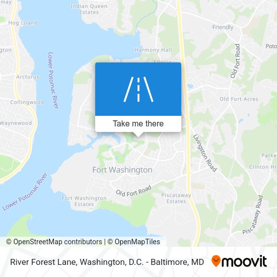 River Forest Lane map