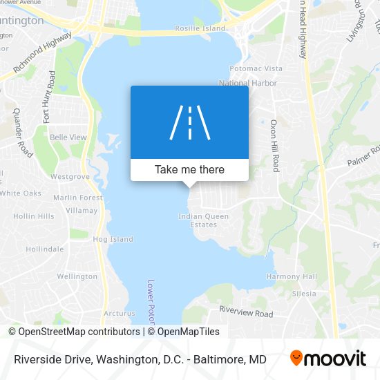 Riverside Drive map