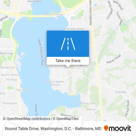 Round Table Drive map