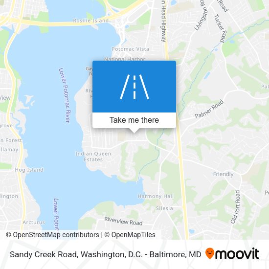 Mapa de Sandy Creek Road