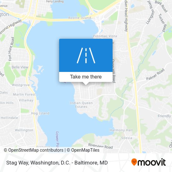 Stag Way map