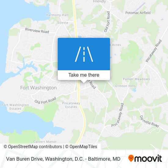 Van Buren Drive map