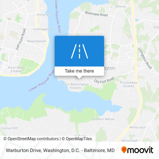 Mapa de Warburton Drive
