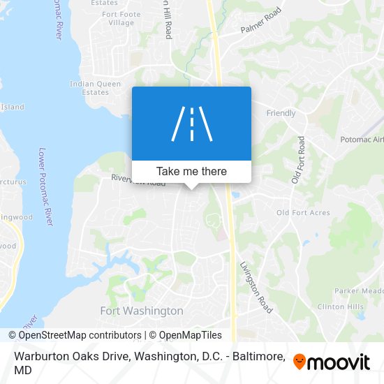Warburton Oaks Drive map