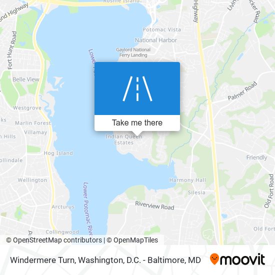 Windermere Turn map