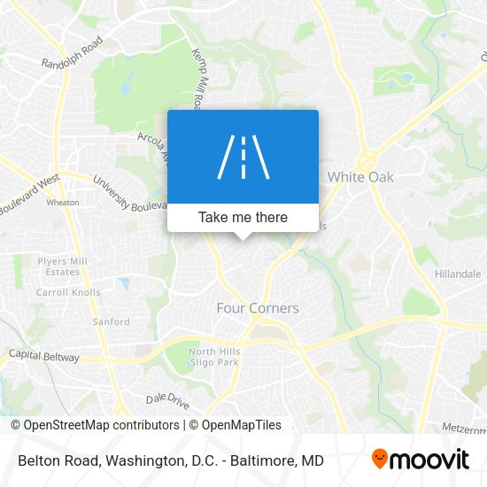 Belton Road map