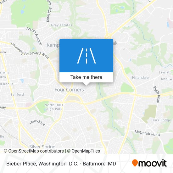 Bieber Place map