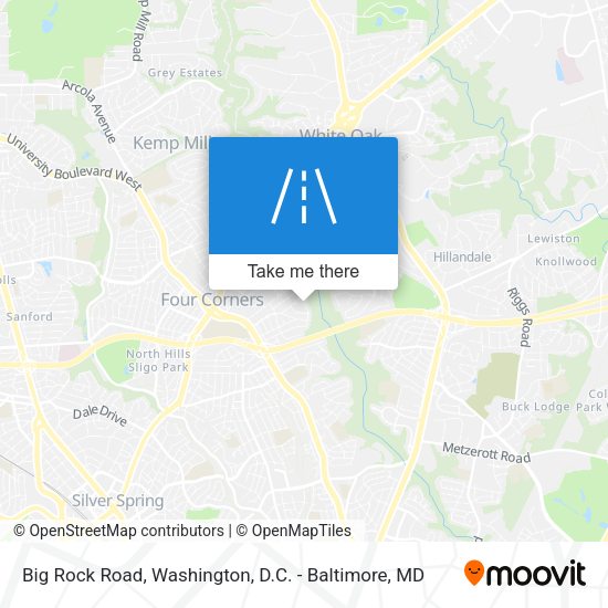 Mapa de Big Rock Road
