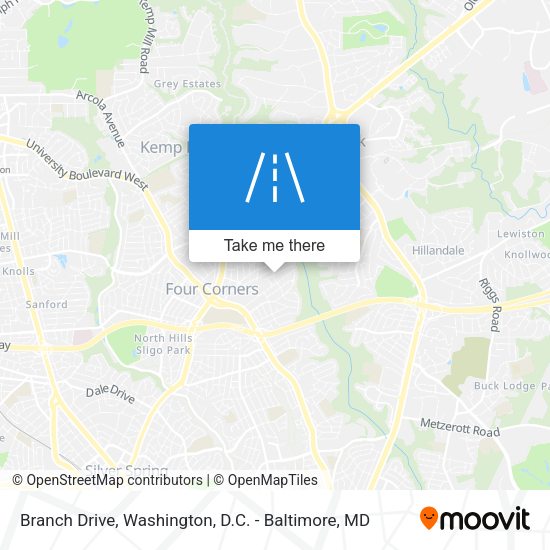 Branch Drive map