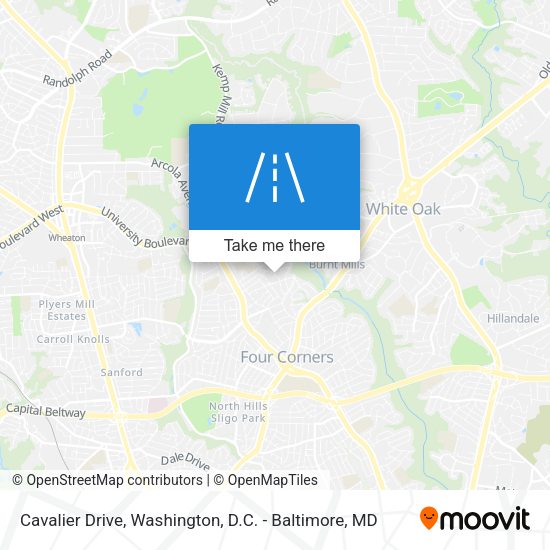 Cavalier Drive map