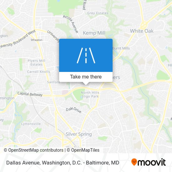 Dallas Avenue map