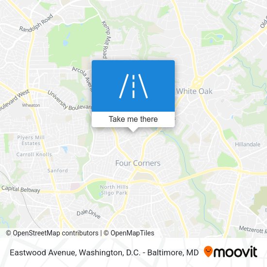 Mapa de Eastwood Avenue
