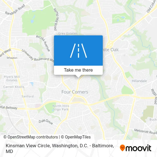 Kinsman View Circle map