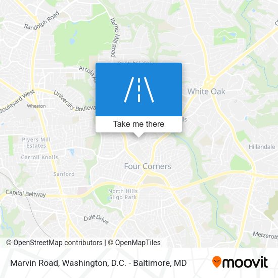Marvin Road map