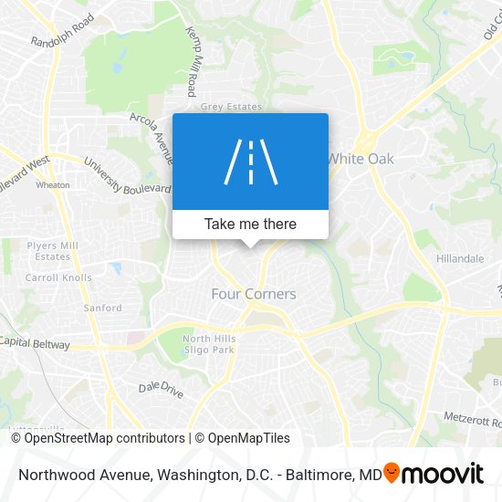 Northwood Avenue map