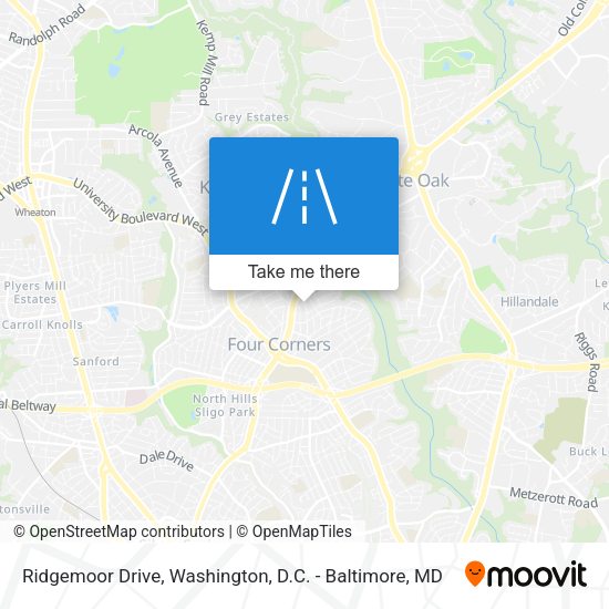 Mapa de Ridgemoor Drive