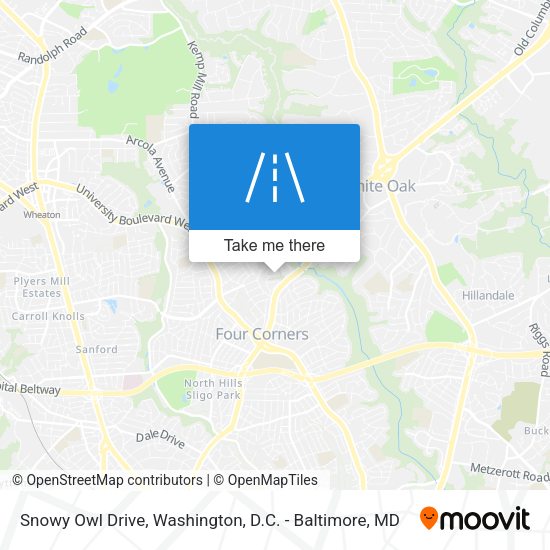 Snowy Owl Drive map