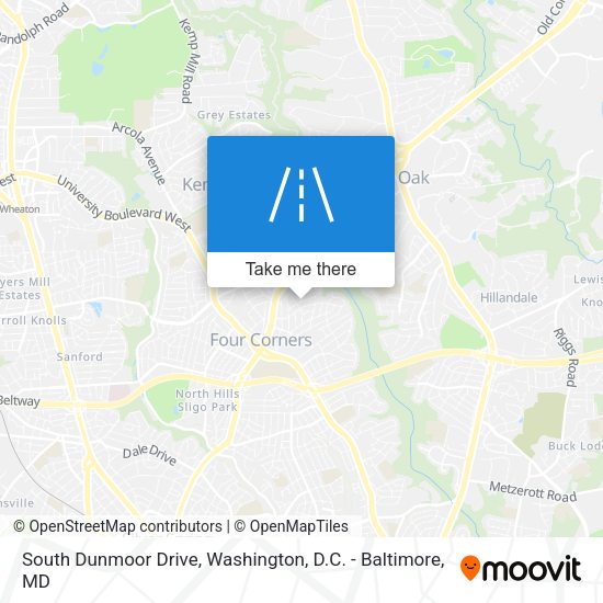 South Dunmoor Drive map