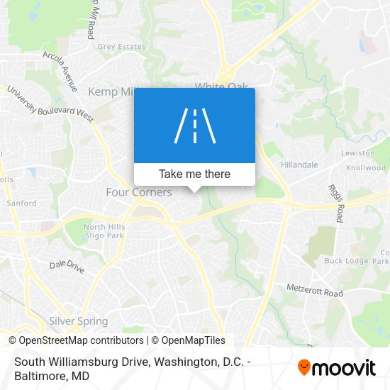 South Williamsburg Drive map