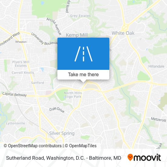 Sutherland Road map