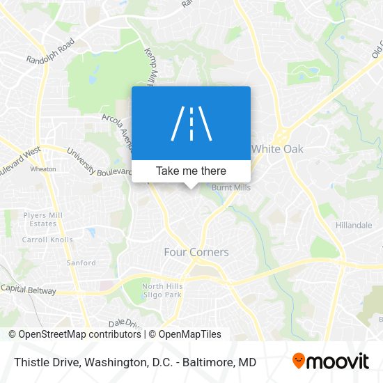 Mapa de Thistle Drive