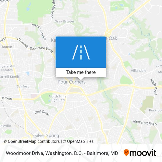 Mapa de Woodmoor Drive