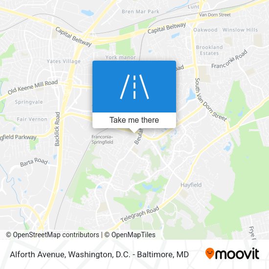 Mapa de Alforth Avenue