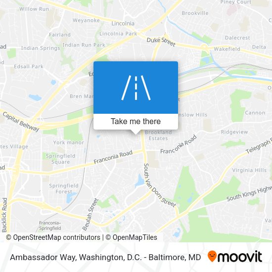 Ambassador Way map