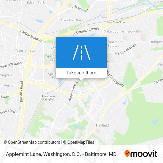 Applemint Lane map