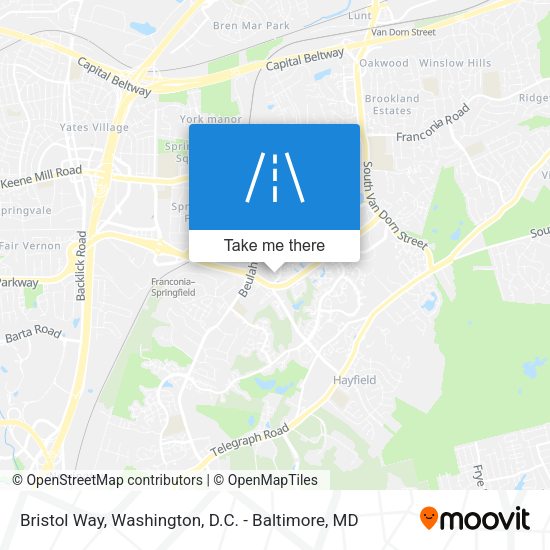 Bristol Way map