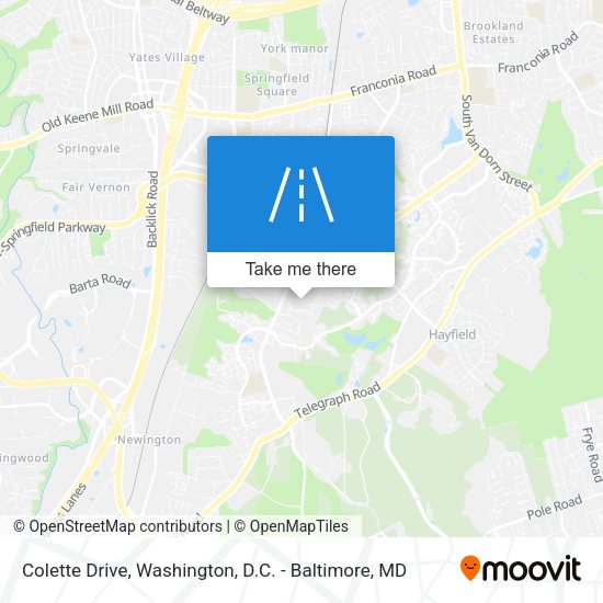 Colette Drive map