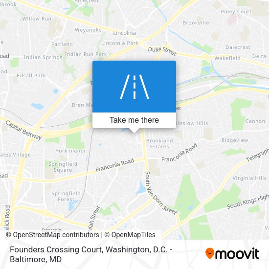 Founders Crossing Court map