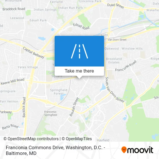 Franconia Commons Drive map