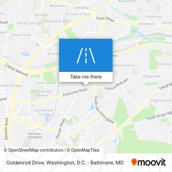 Goldenrod Drive map