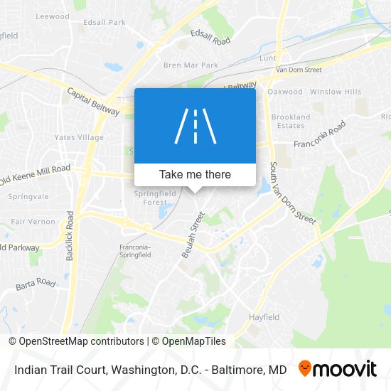 Mapa de Indian Trail Court