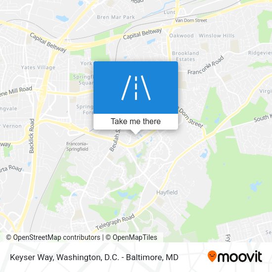 Mapa de Keyser Way