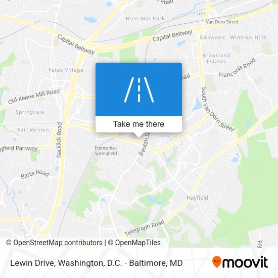 Lewin Drive map