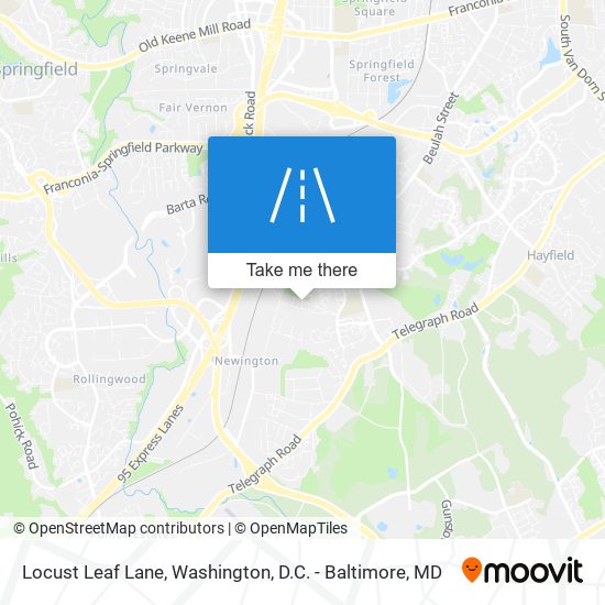 Locust Leaf Lane map