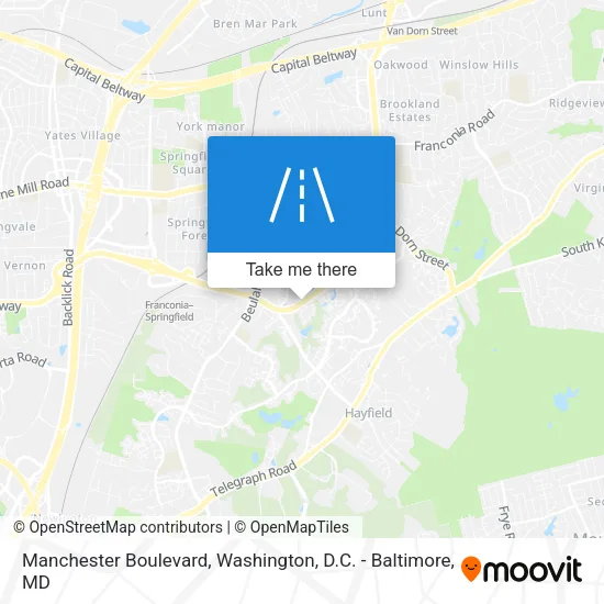 Manchester Boulevard map