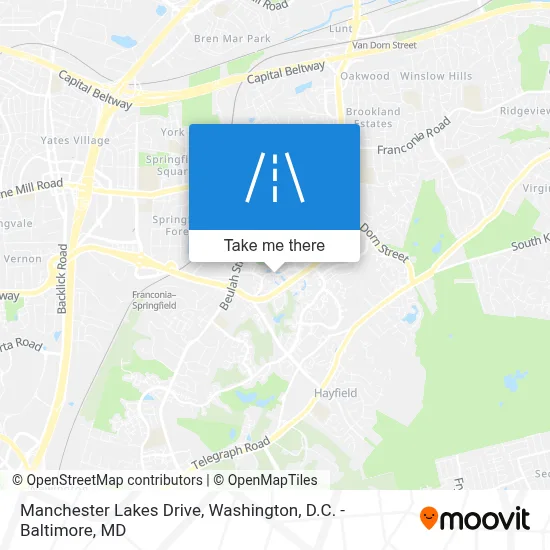 Manchester Lakes Drive map