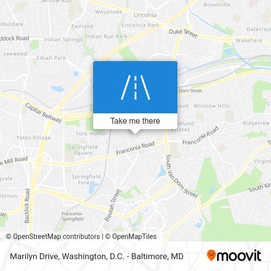 Marilyn Drive map