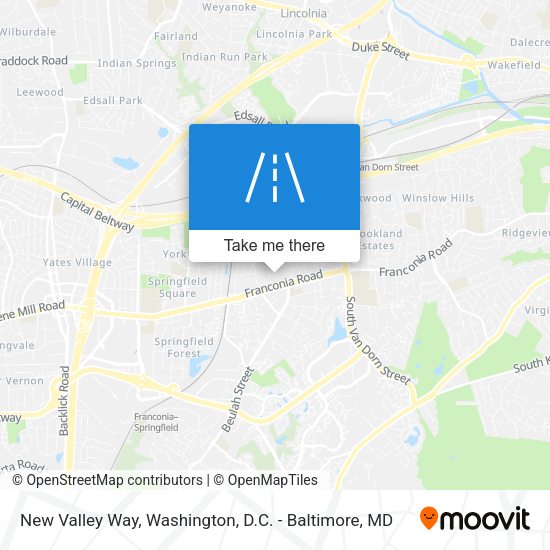 New Valley Way map