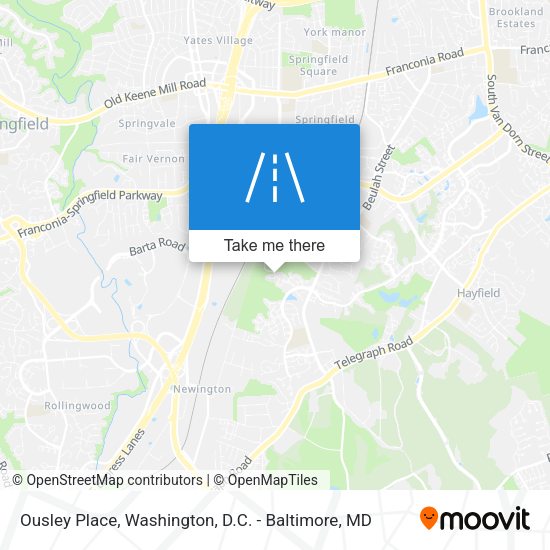 Ousley Place map