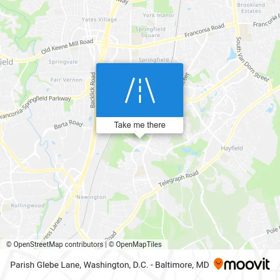 Parish Glebe Lane map
