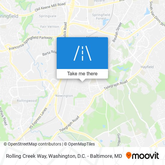 Rolling Creek Way map