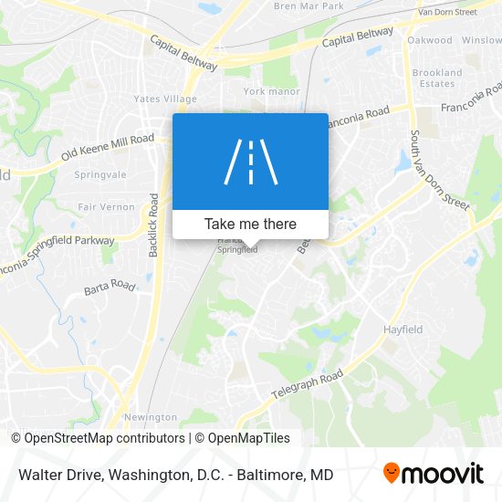 Walter Drive map