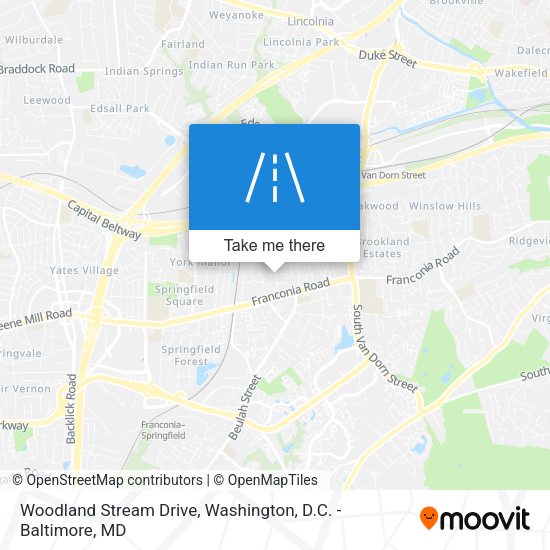 Woodland Stream Drive map