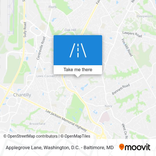 Applegrove Lane map