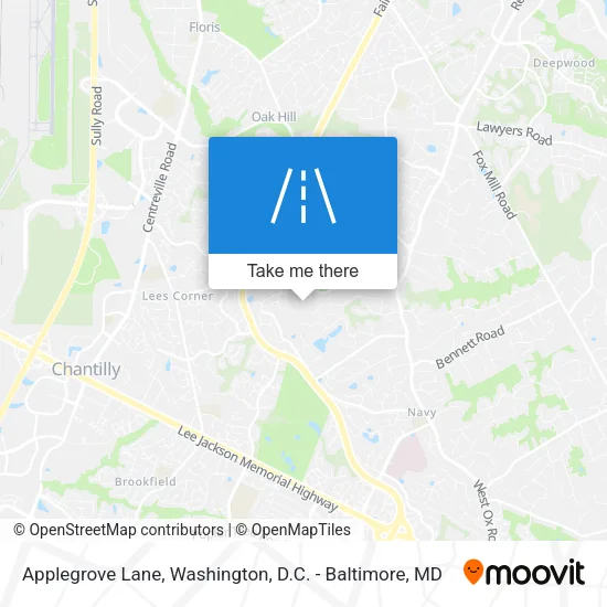 Applegrove Lane map